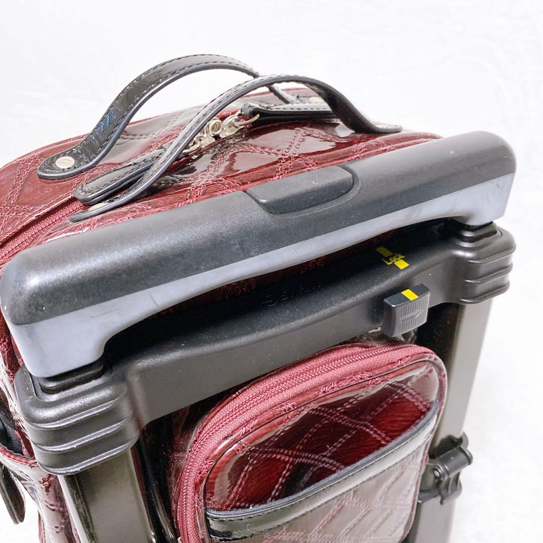 SWANY　エマイロ　エナメル　ショッピングカート　ボルドー　ストッパー付　４輪