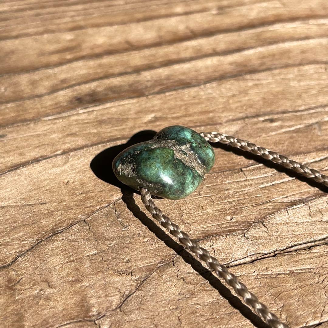 チベタン オールドターコイズ ＊ マクラメネックレス