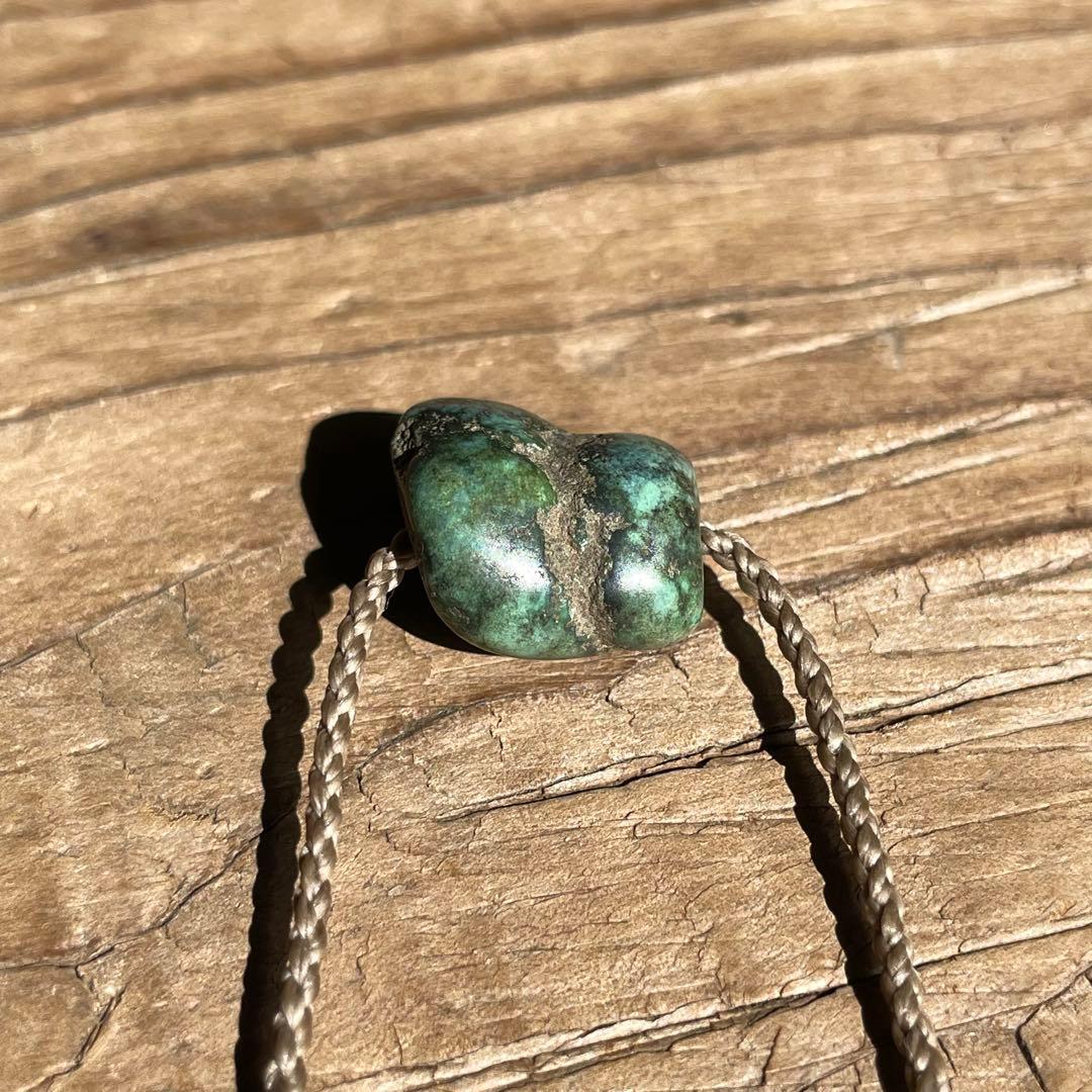 チベタン オールドターコイズ ＊ マクラメネックレス