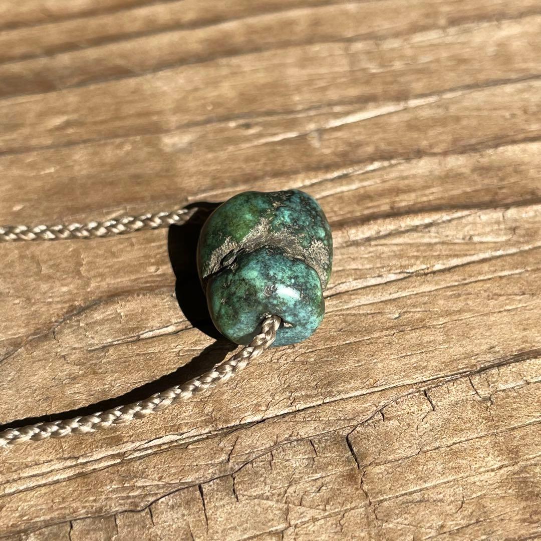 チベタン オールドターコイズ ＊ マクラメネックレス