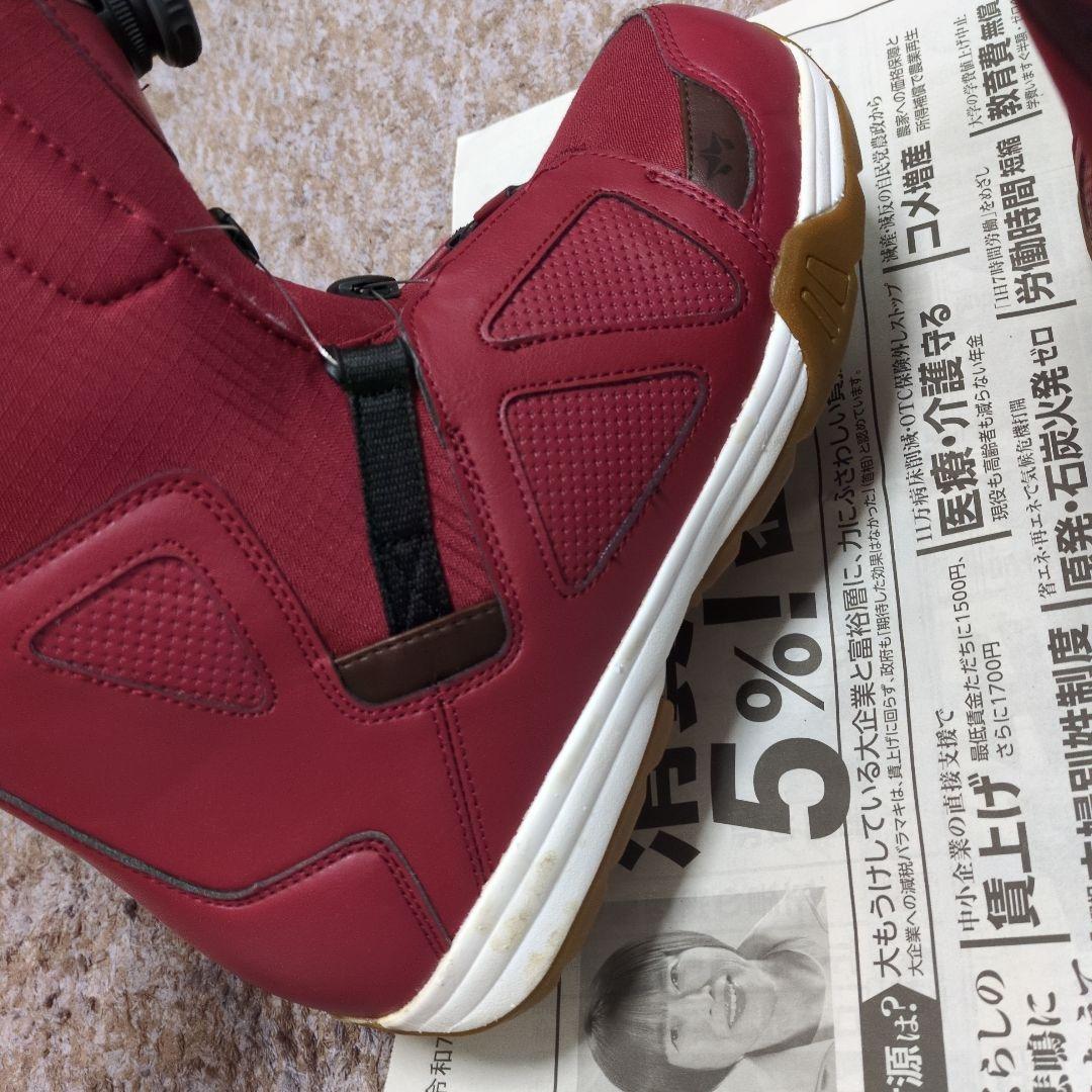 スノーボードブーツ レッド　美品　27.5cm rome sds