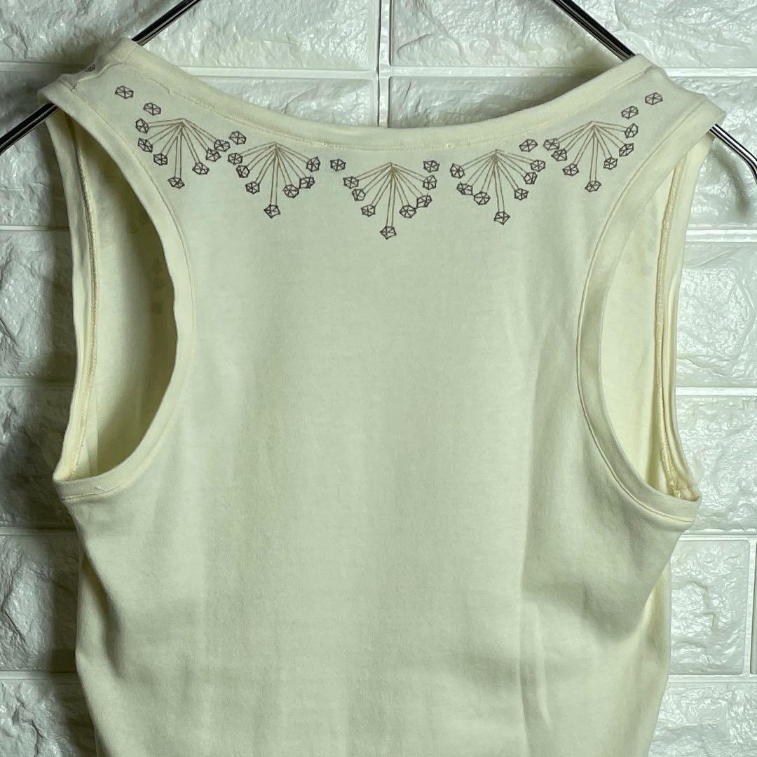 イタリア製Christian Diorディオール/レディスタンクトップ/ベージュ