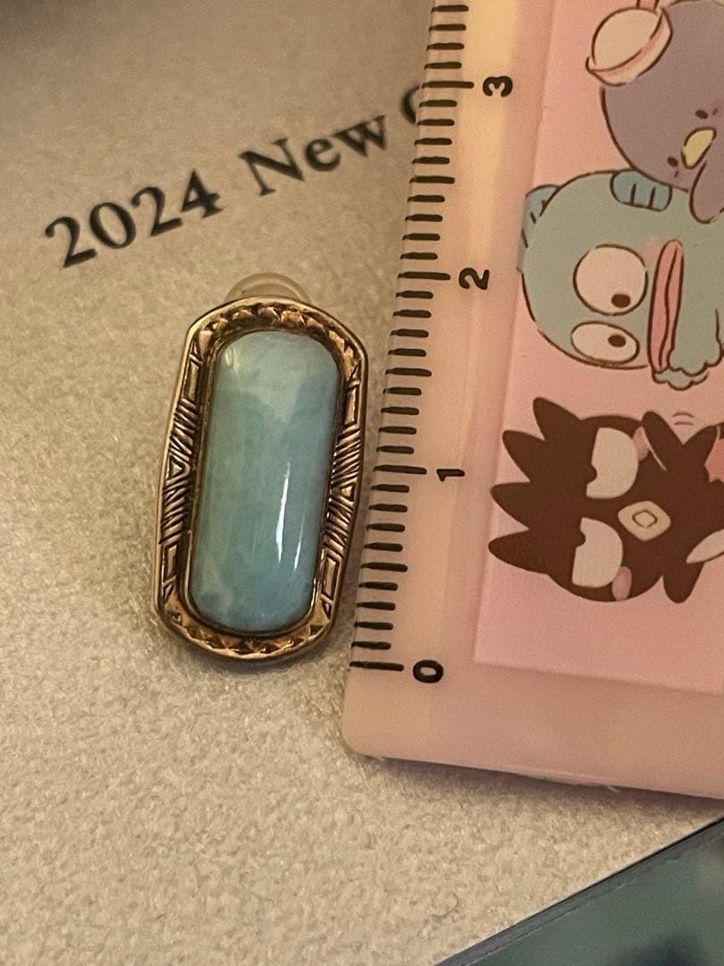 agete ポスト K10 本体 SV ラリマーピアス