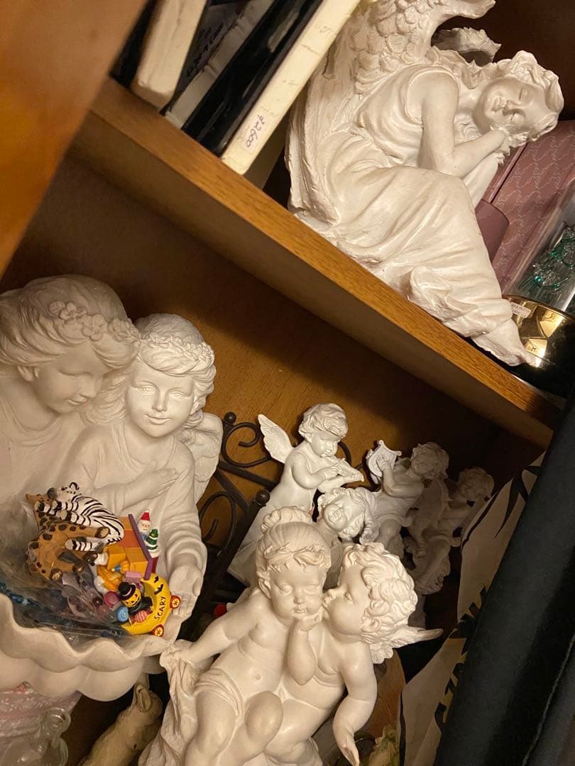 天使の彫刻 エンジェル　フェアリー妖精　園芸　オブジェ　置物