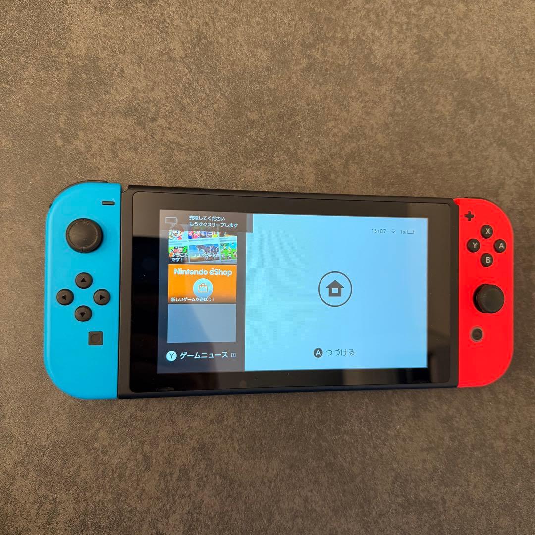 Nintendo Switch 本体ネオンブルー/ネオンレッド ジョイコン付き