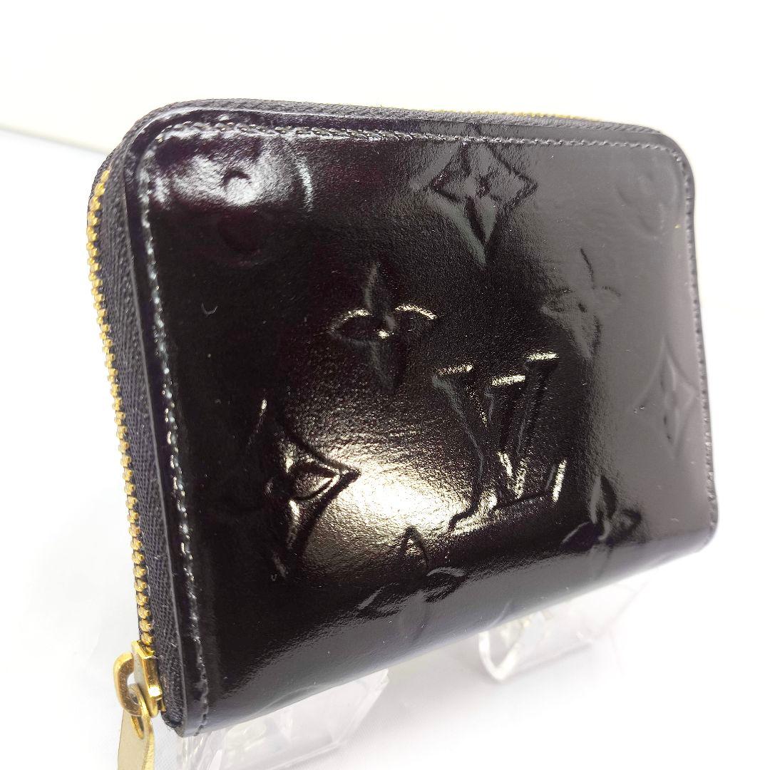 美品 ルイヴィトン ヴェルニ ジッピーパース ボルドー M93607