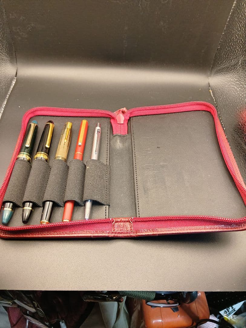 o*f様 SAILOR 万年筆 ケース 赤　ペン先14k含む　万年筆　ボールペン