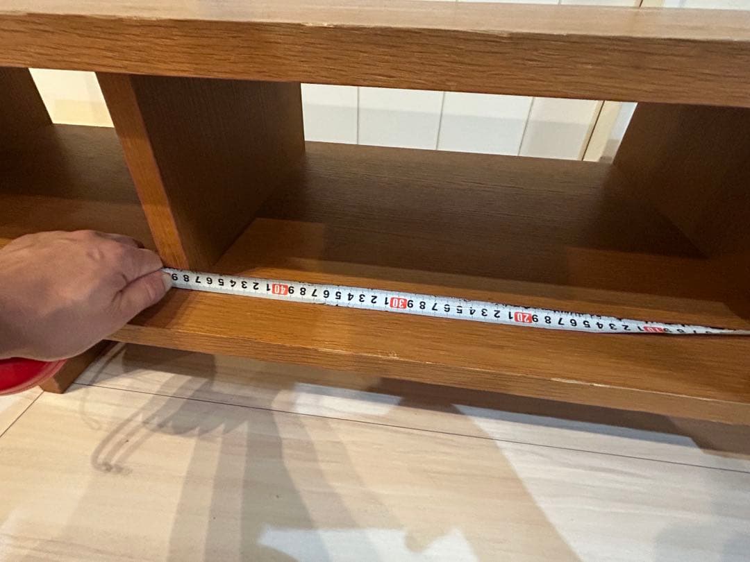 ブラウン木製テレビ台