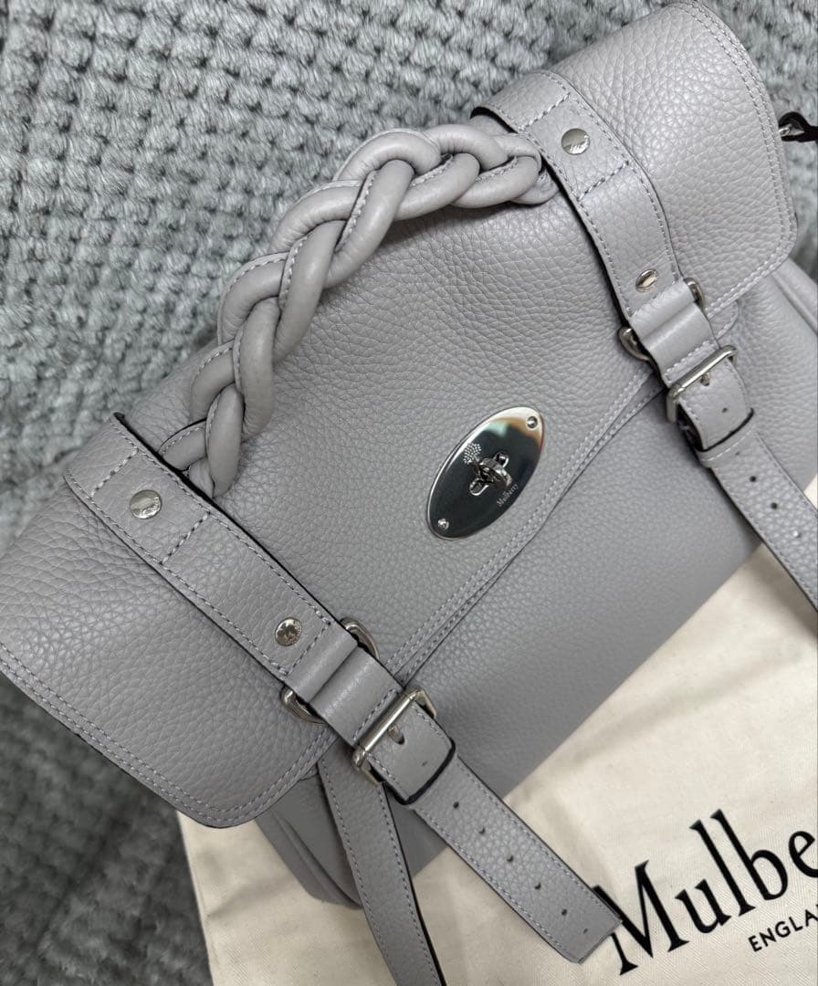 《新同品》MULBERRY マルベリー　アレクサ　ペールグレー　公式サイト完売色