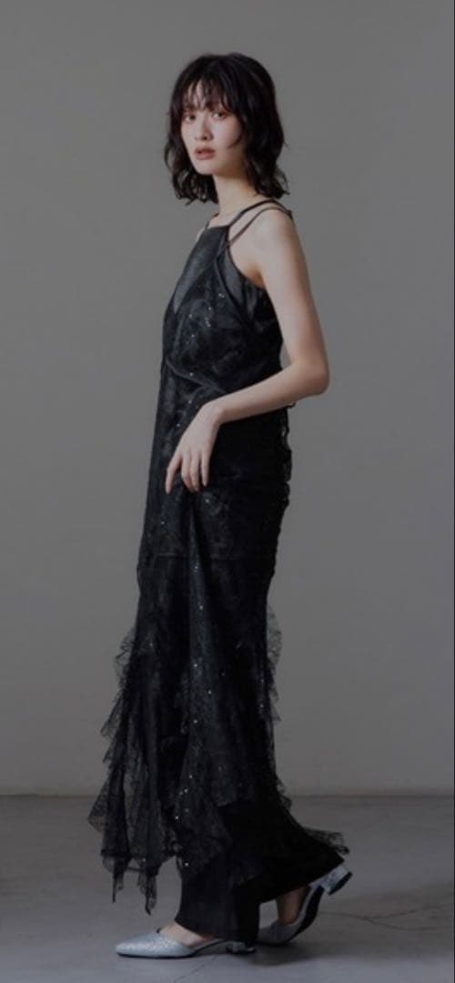 スパークルレースレディドレス　ブラック　Mサイズ　ANDRESD