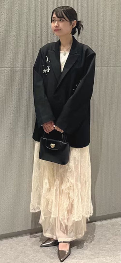 スパークルレースレディドレス　ブラック　Mサイズ　ANDRESD