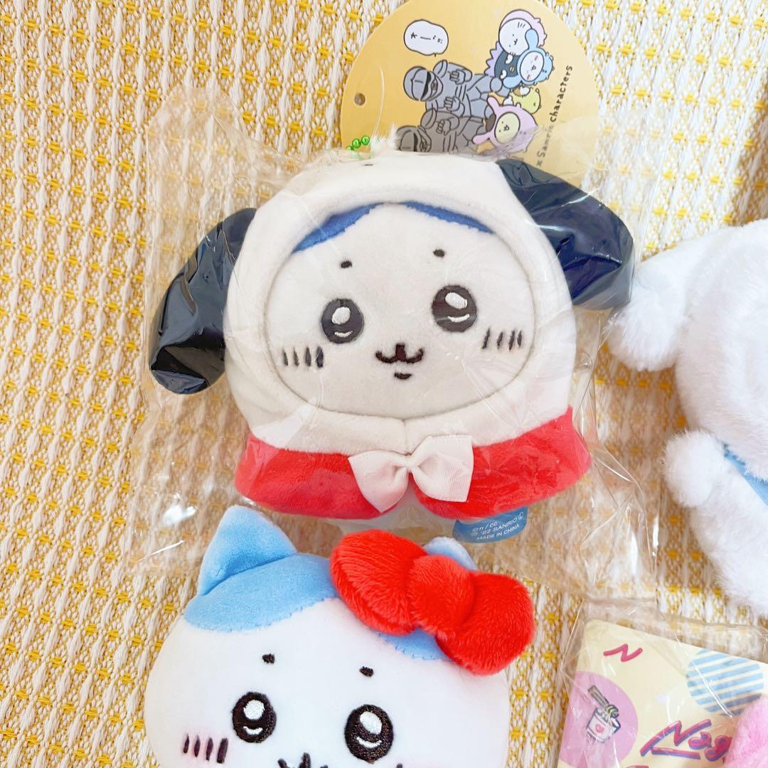 ちいかわ　サンリオ　プチミニフードマスコット　ハチワレ　ポチャッコ　マイメロ