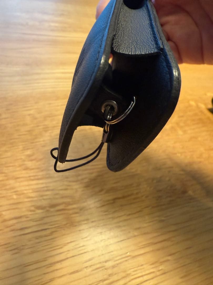 純正 Porsche ポルシェ レザーキーケース ブラック エンブレム付き