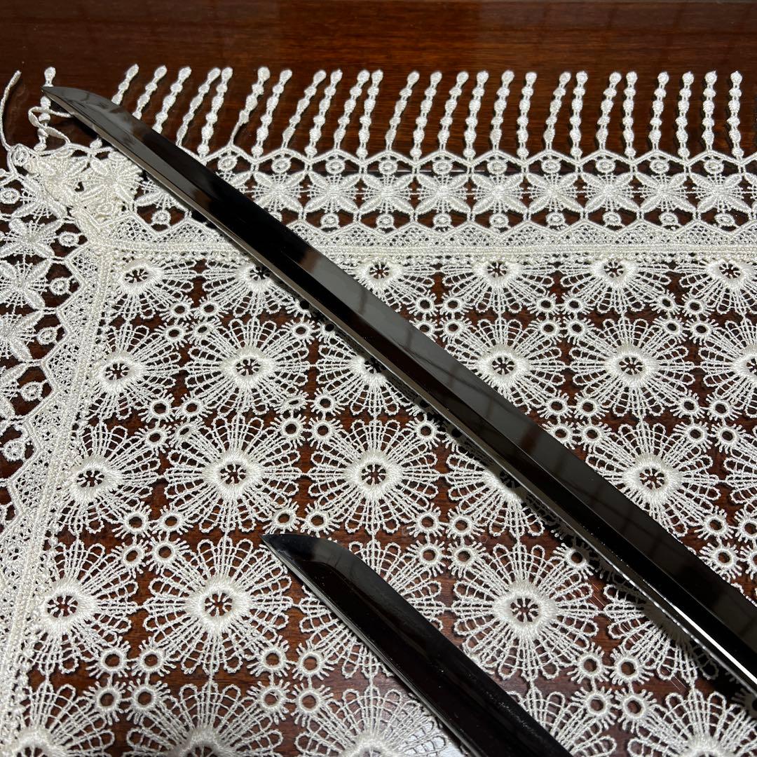 装飾刀　日本刀　武具　2本　飾り台付き　骨董品