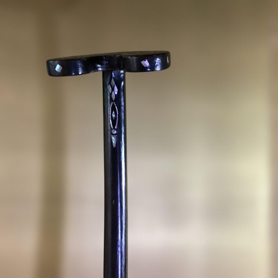 青貝貼太刀掛　刀架　時代物　　　　　　S4