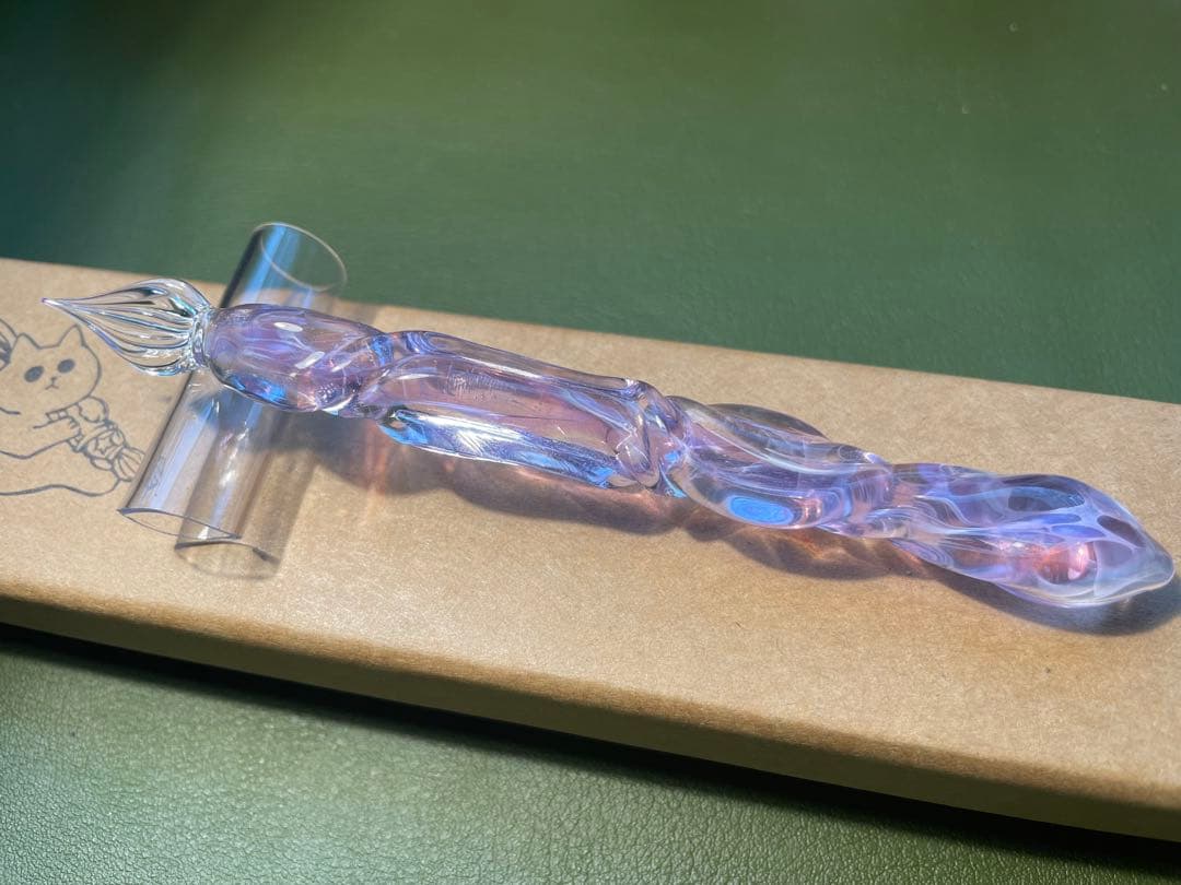 ガラスペン きなこねじりpurple