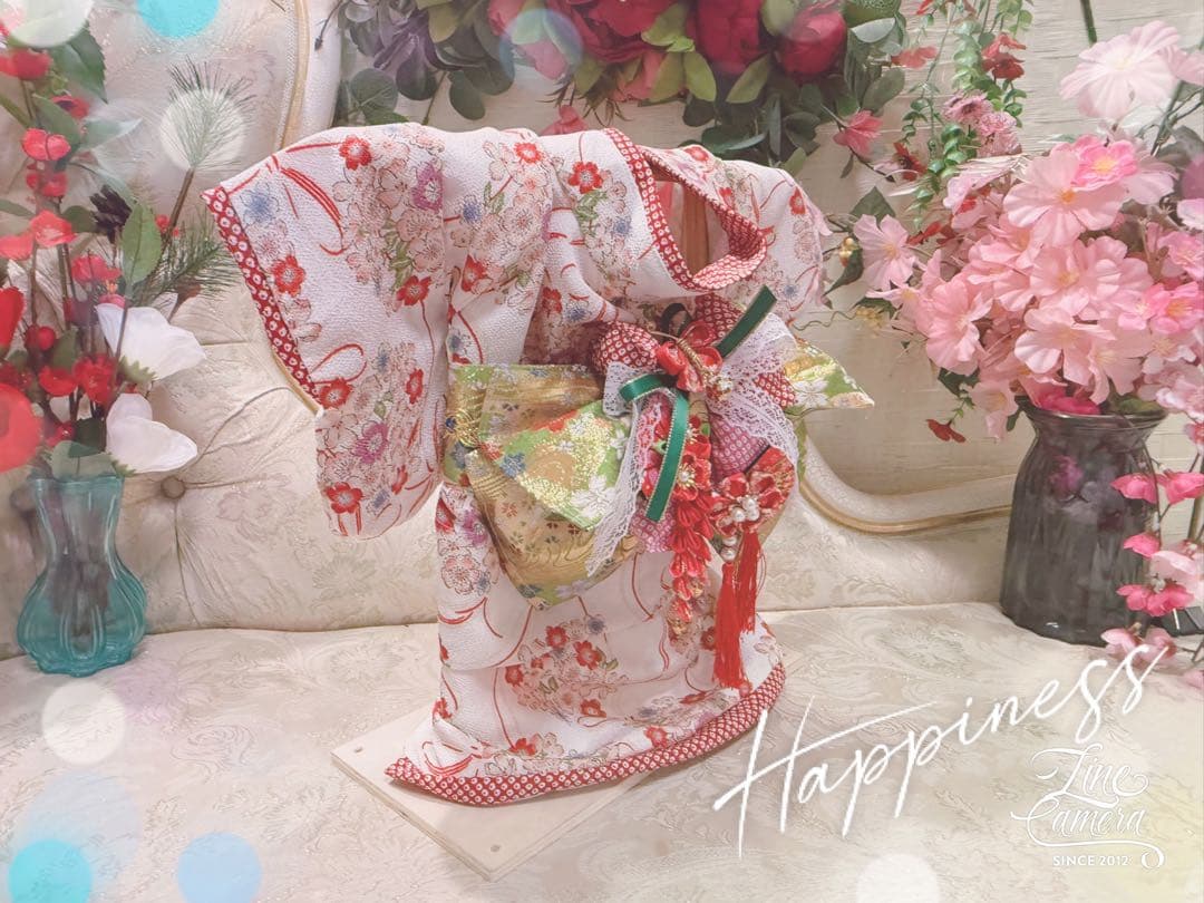 B420.pon2pan2☆オーダー☆犬お着物☆犬お引き摺りお着物