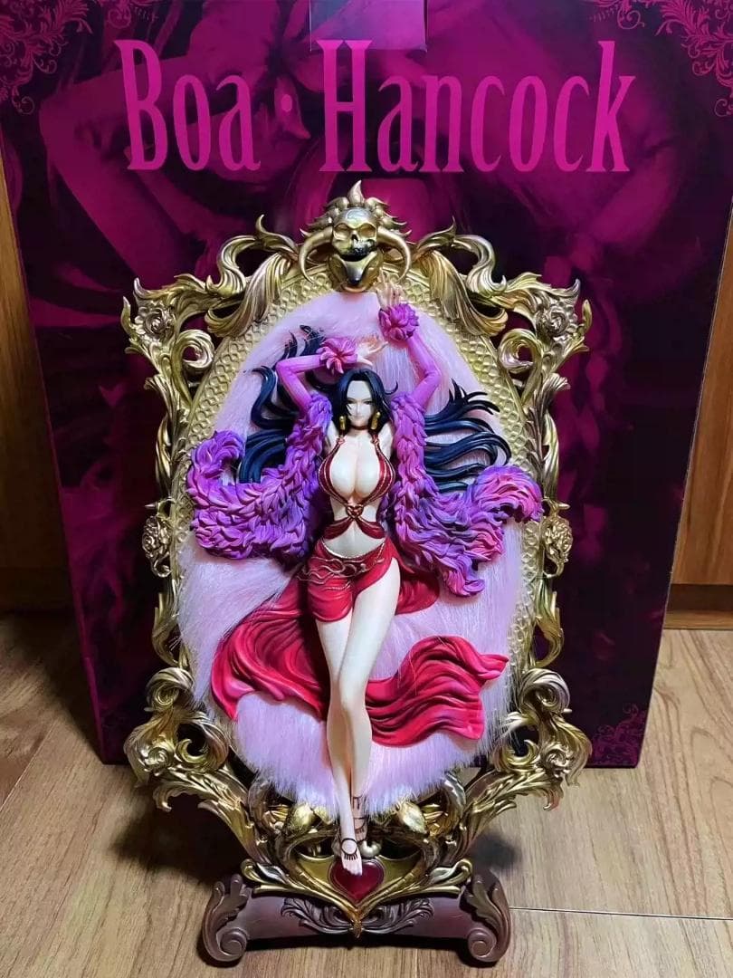 ワンピース ボア ハンコック 額縁 ガレージキット フィギュア 塗装済み完成品