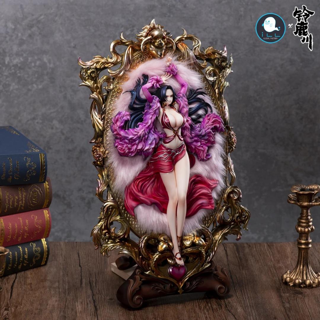 ワンピース ボア ハンコック 額縁 ガレージキット フィギュア 塗装済み完成品