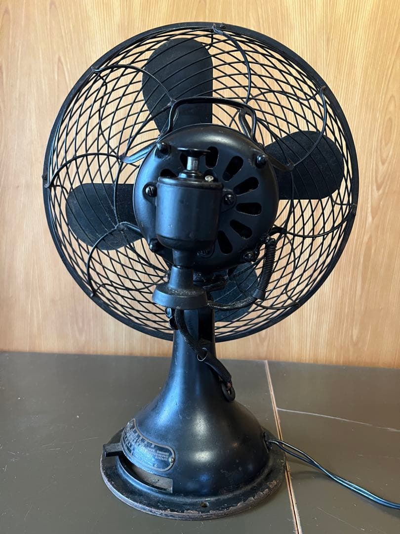扇風機 芝浦製作所　昭和風　クラシック 黒　ヴィンテージ　レトロ