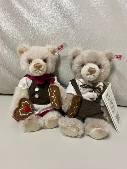 シュタイフ ヘンゼルとグレーテル 2体セット 白タグ テディベア
