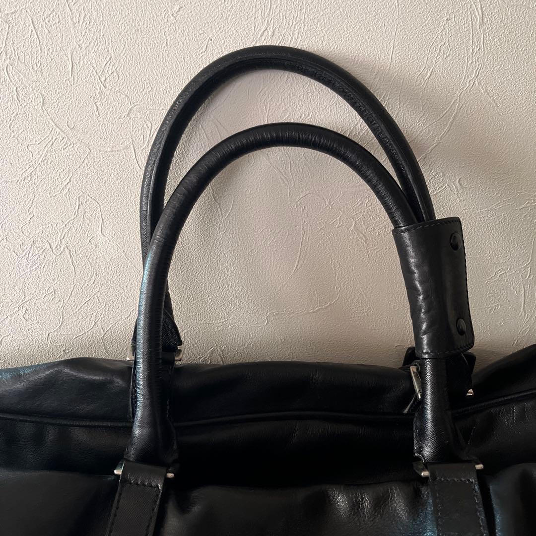 PRADA ボストンバッグ ブラック レザー