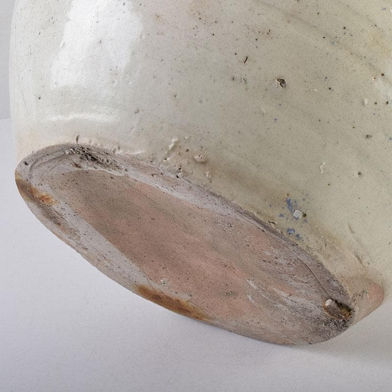 朝鮮美術　李朝　高麗白磁　染付　花文　壺　C　R8023C