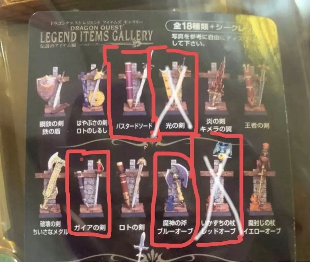 レジェンドアイテムギャラリー フィギュアアクセサリーセット