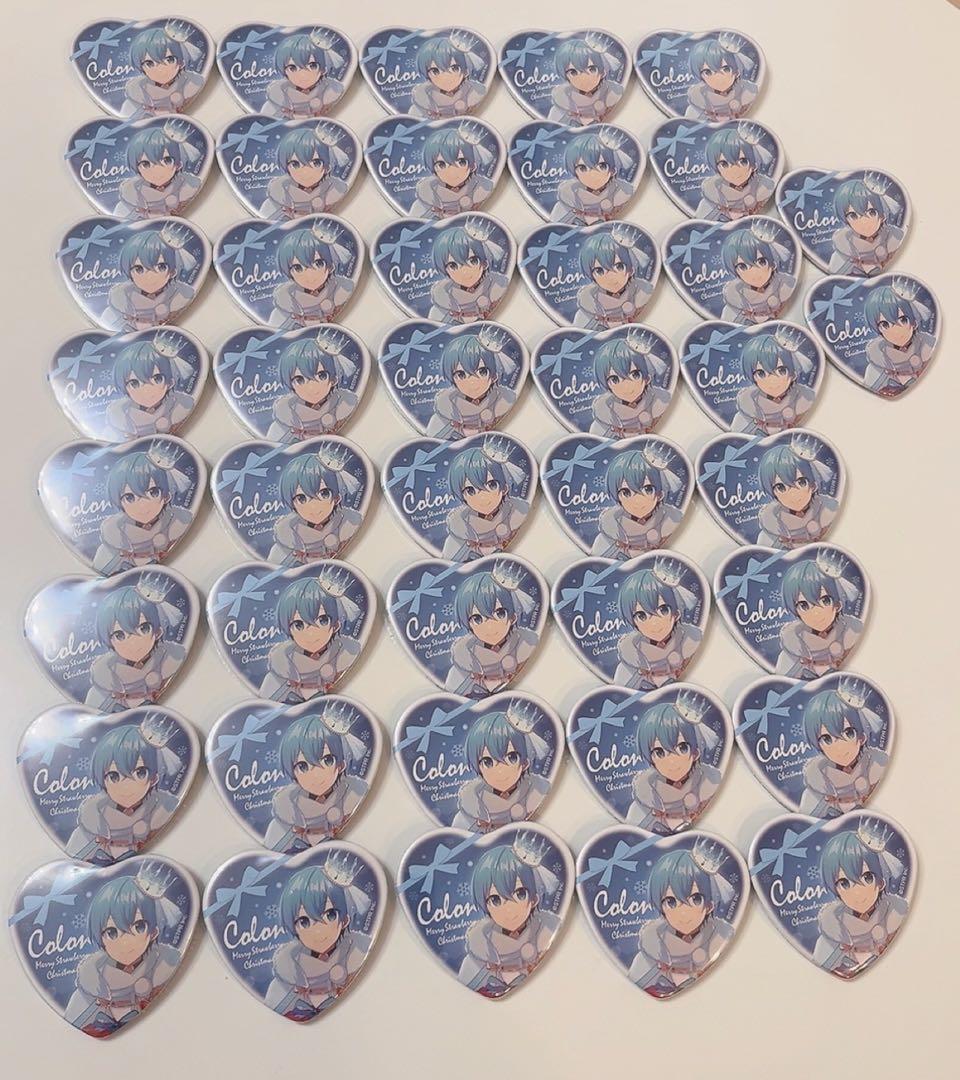 すとぷり♡ころんくん クリスマス ハートの缶バッチ　winter 等身　2022