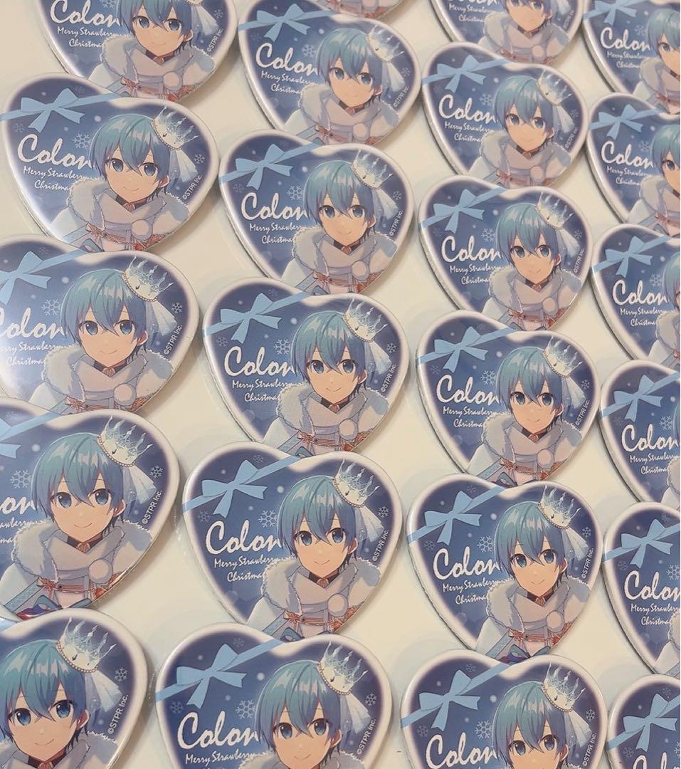 すとぷり♡ころんくん クリスマス ハートの缶バッチ　winter 等身　2022