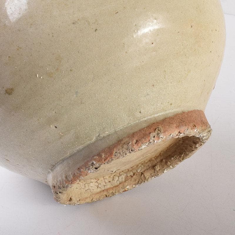 朝鮮美術　李朝　高麗白磁　染付花文　鶴首瓶　V　R8025C