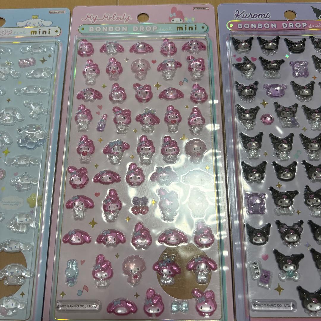 新品　正規品　ボンボンドロップシール　ミニ　サンリオ　色々　7種