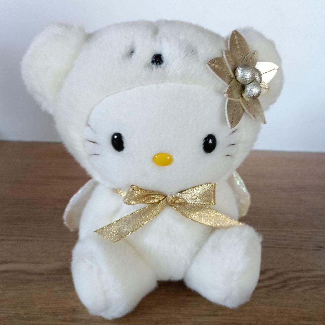 ハローキティ　おしゃべり　ぬいぐるみ　くま　　エンジェル　希少　レア　クリスマス