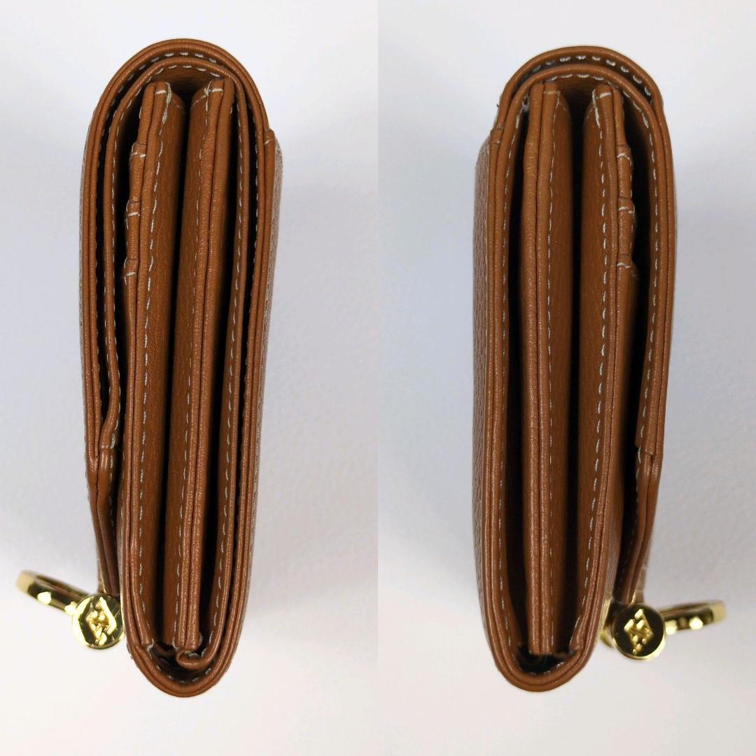 アタオ ロトロ ウォレット 二つ折り財布 キャメル コンパクトウォレット