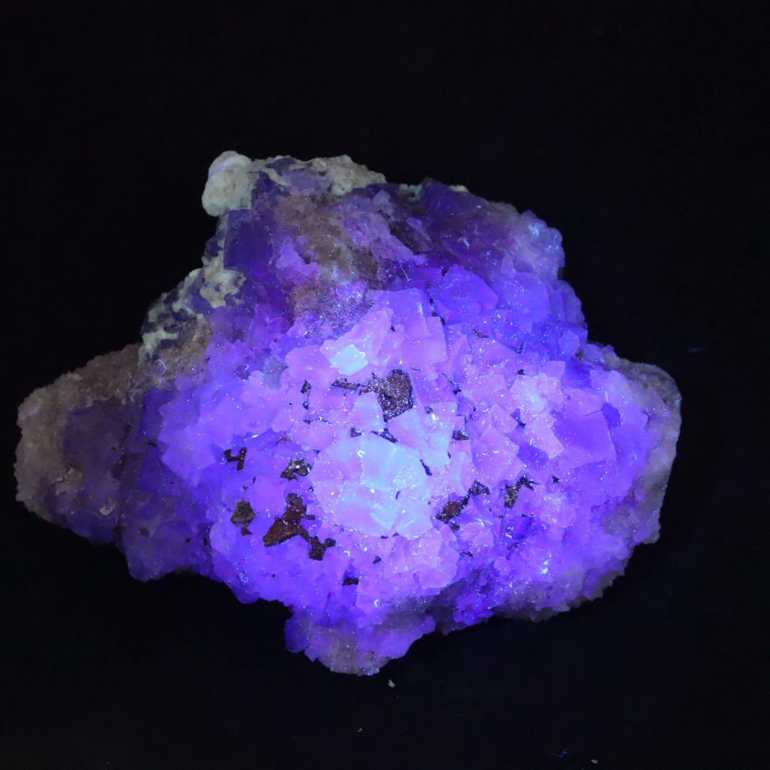 蛍石 ニューメキシコ産 フローライト　原石 243.6g FL430 鉱物天然石