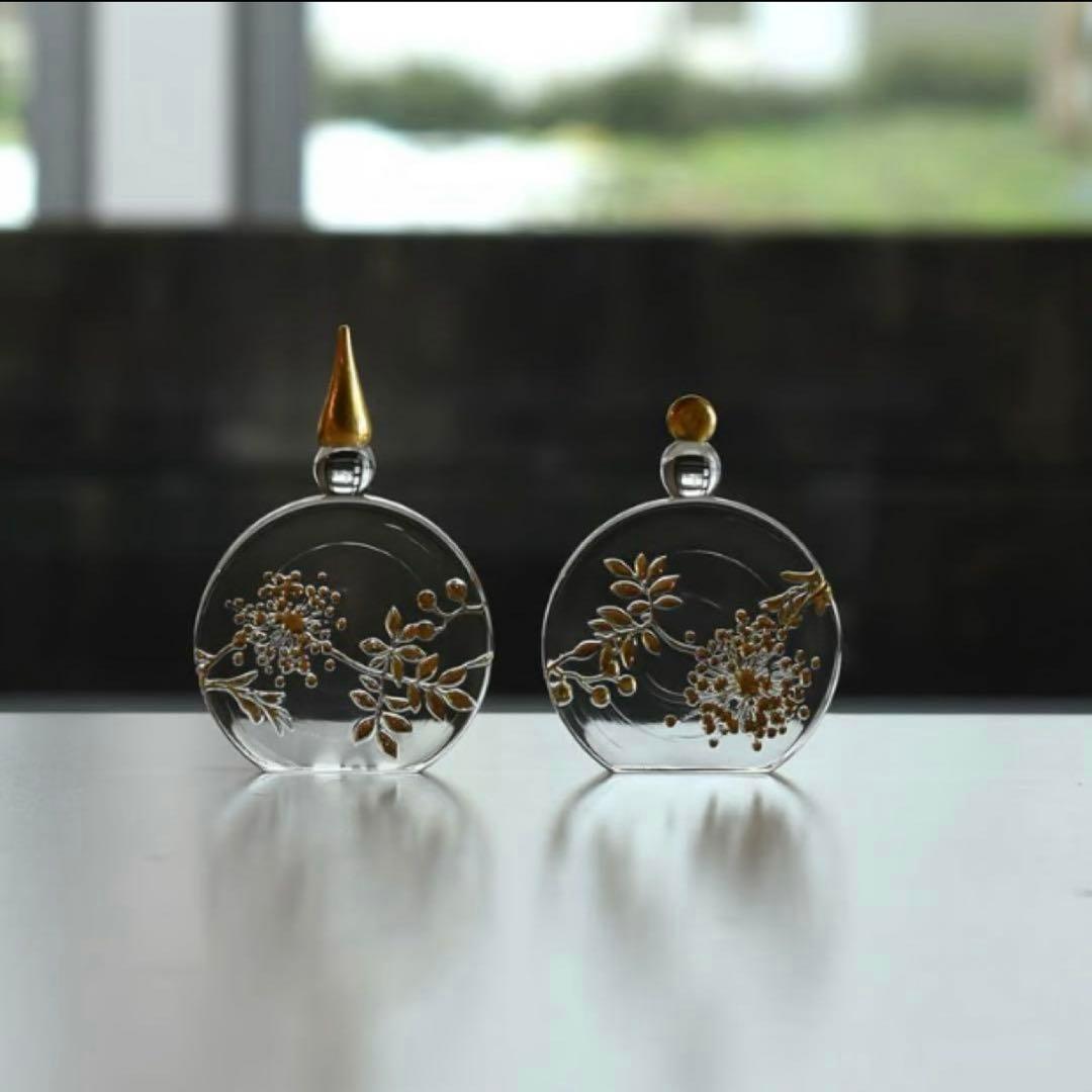 時澤　真美　ガラス　お雛様