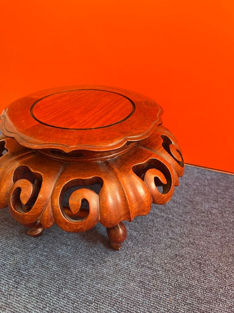 1049 唐木　花台　美品