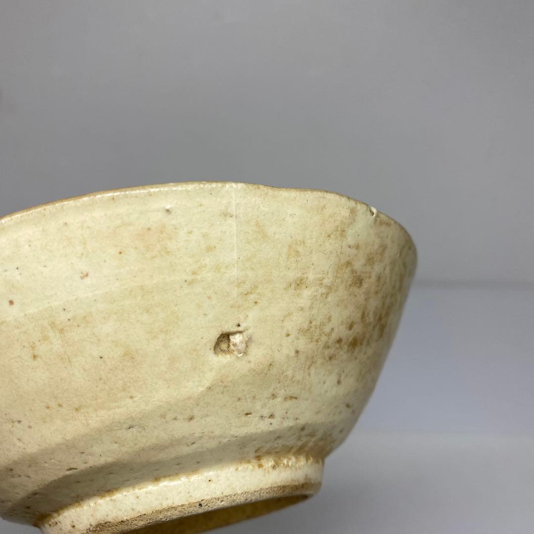 古代　中国磁州窯　茶碗　幅約13.3㎝ 東さ7-0330☆2F