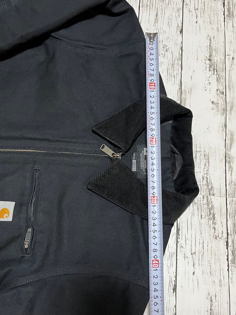 早い者勝ち ブラック デトロイトジャケット ダック地 M カーハート