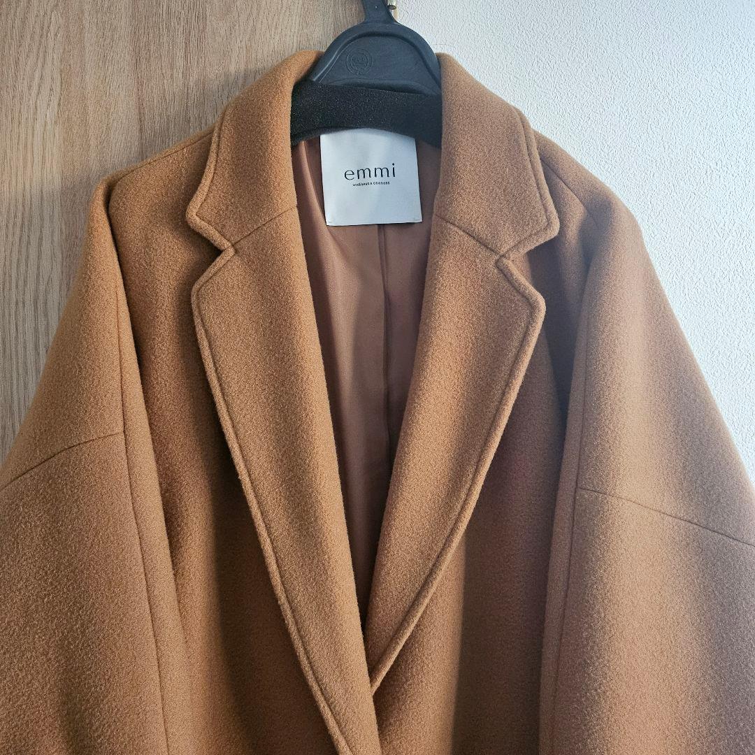 emmiリサイクルウールロングコート