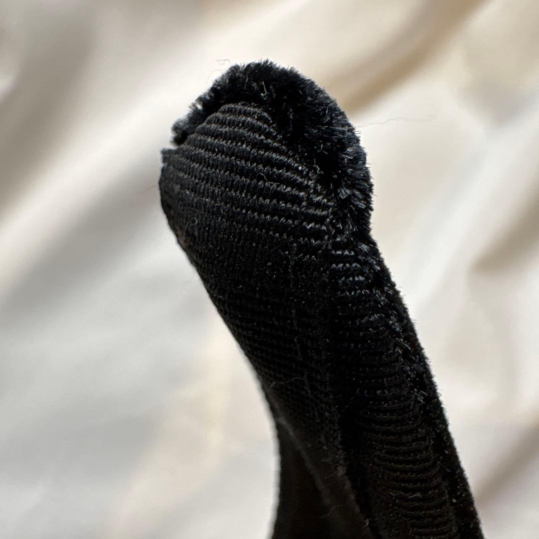 ベルベット ブラックヘアバンド