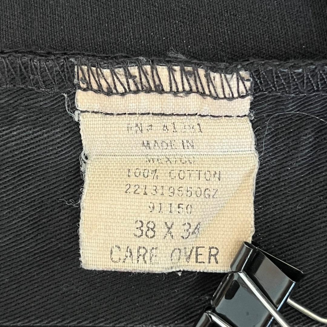 ポロラルフローレン W38 ポロチノ 90s アンドリュー 古着 黒 16610