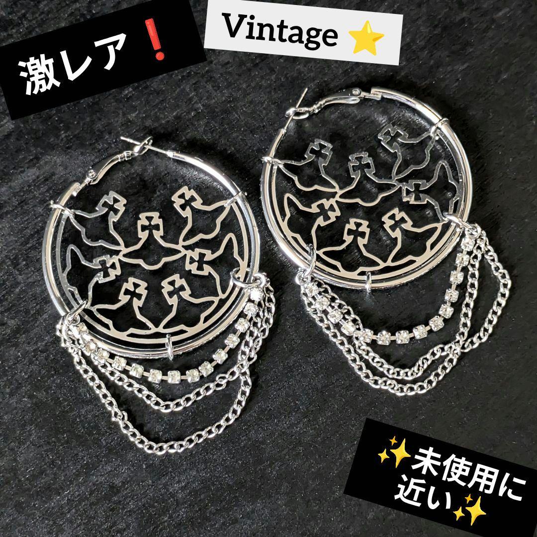 vivienne westwood 透かし彫り ORB クリスタル フープピアス