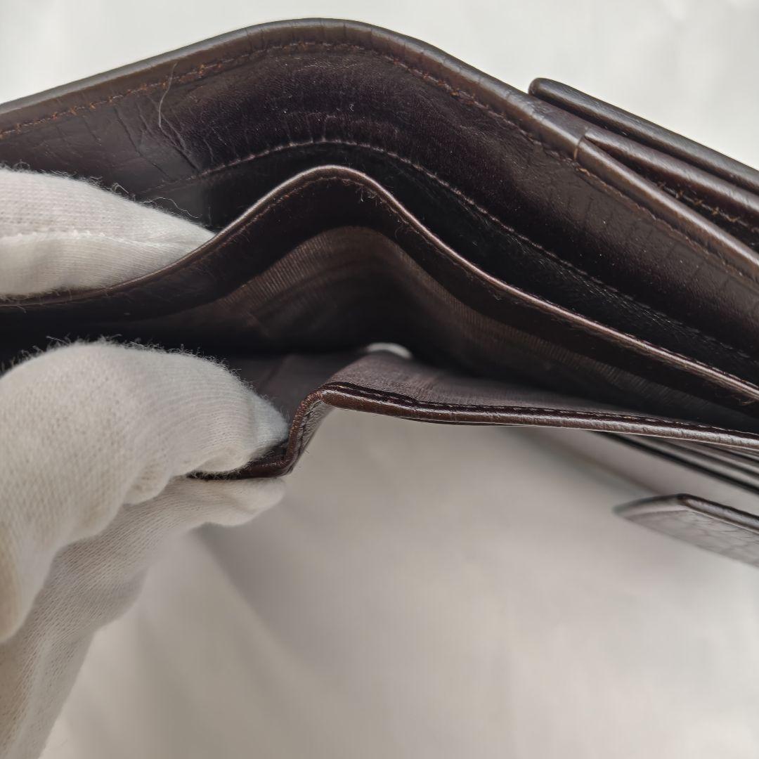 美品　GUCCI グッチ 三つ折り財布 GGキャンバス シェリーライン