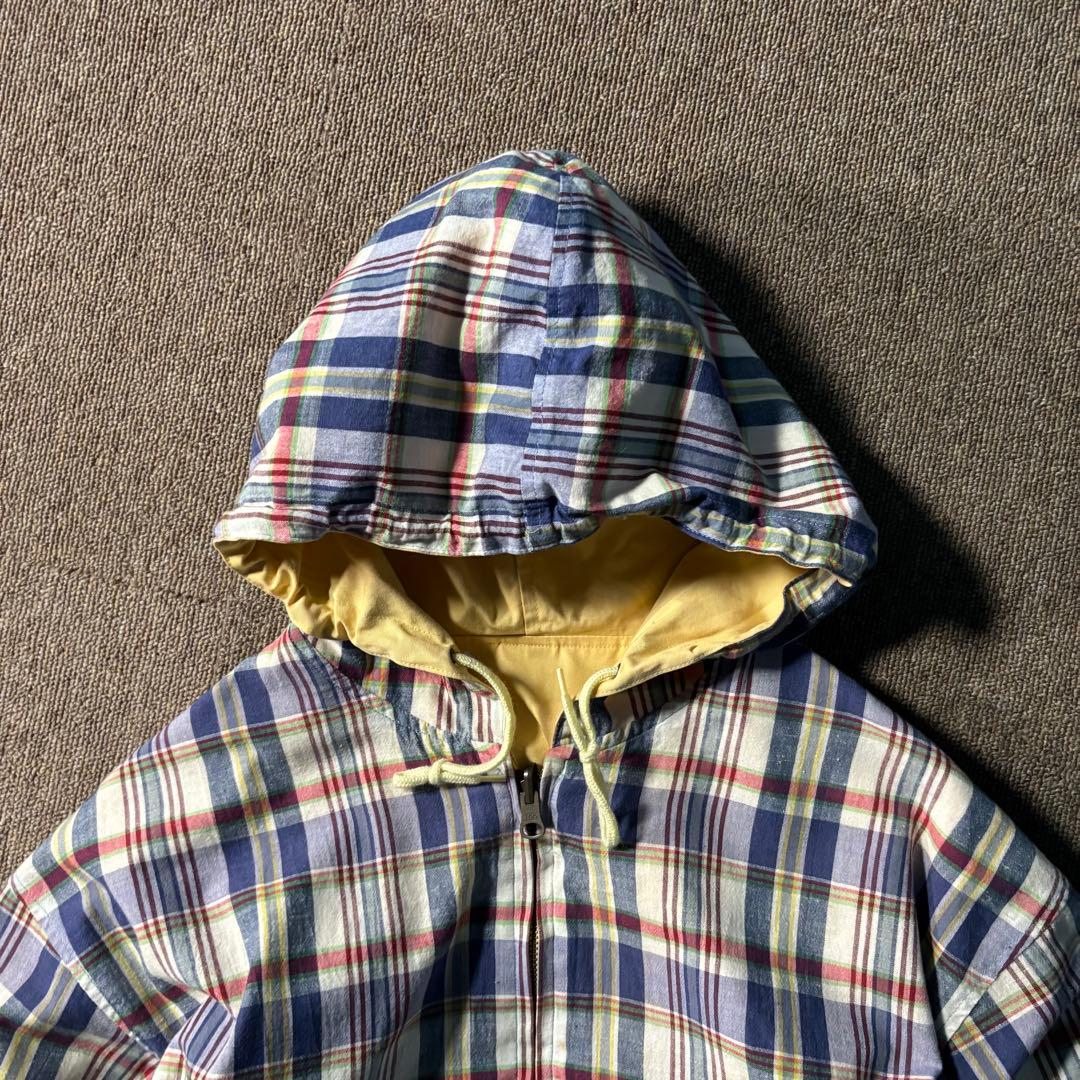 McGREGOR チェック リバーシブルジップパーカー ジャケット ドローコード
