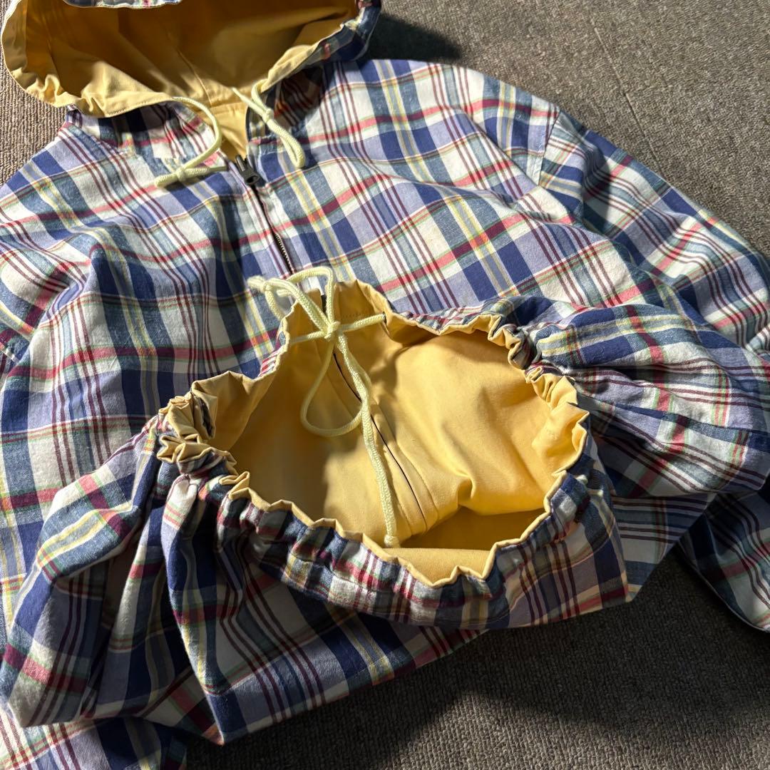 McGREGOR チェック リバーシブルジップパーカー ジャケット ドローコード