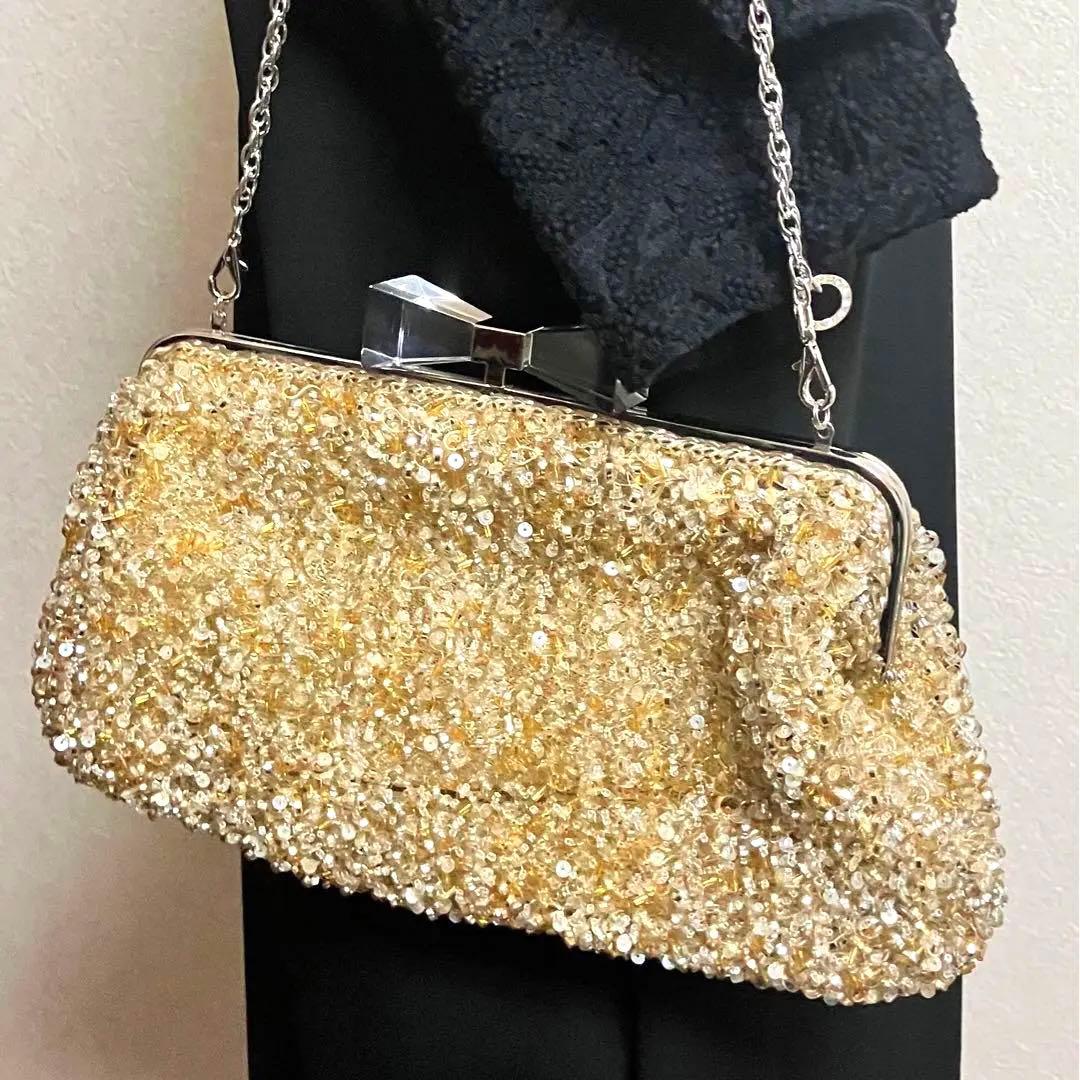 アンテプリマ クリスタッロフィオッコ 2way バッグ がま口　パーティー