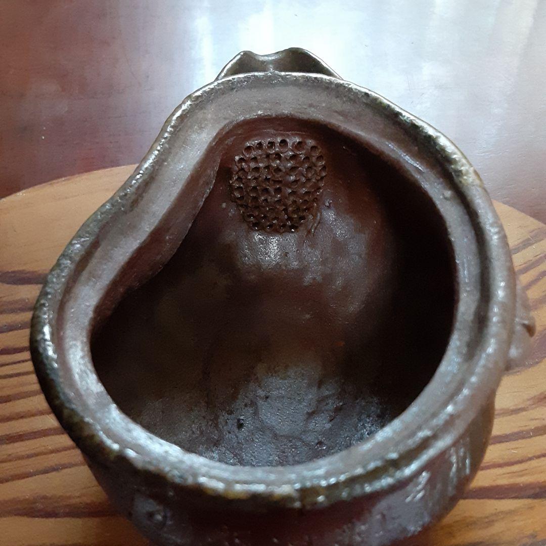 備前焼 宝瓶 (般若心経)／つまみが馬／送料込み