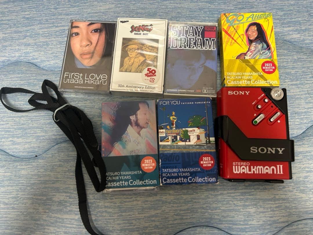 カセットウォークマン　宇多田ヒカル　長渕剛　山下達郎