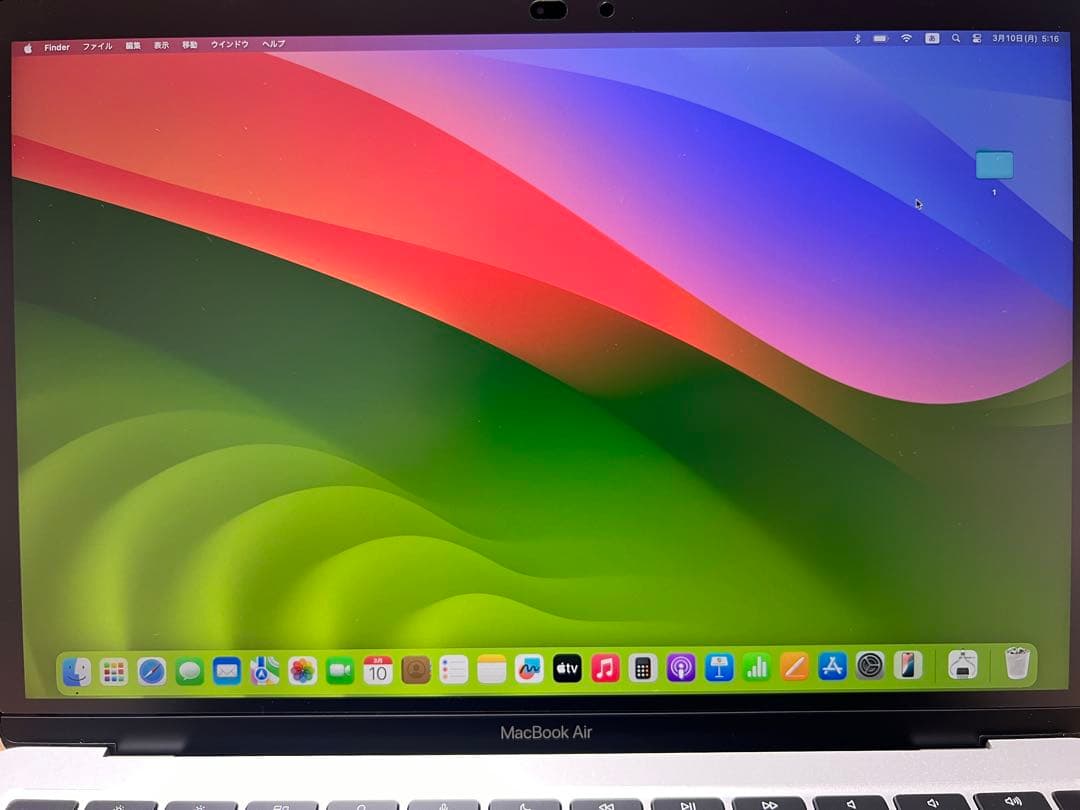 美品　MacBook Air M1 16GB SSD512GB 充放電30回